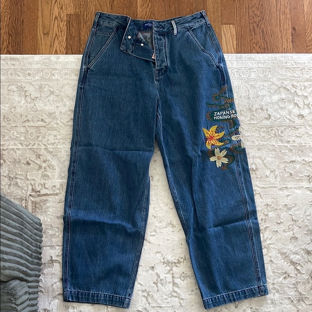 Scotch & Soda Embroidered Jeans